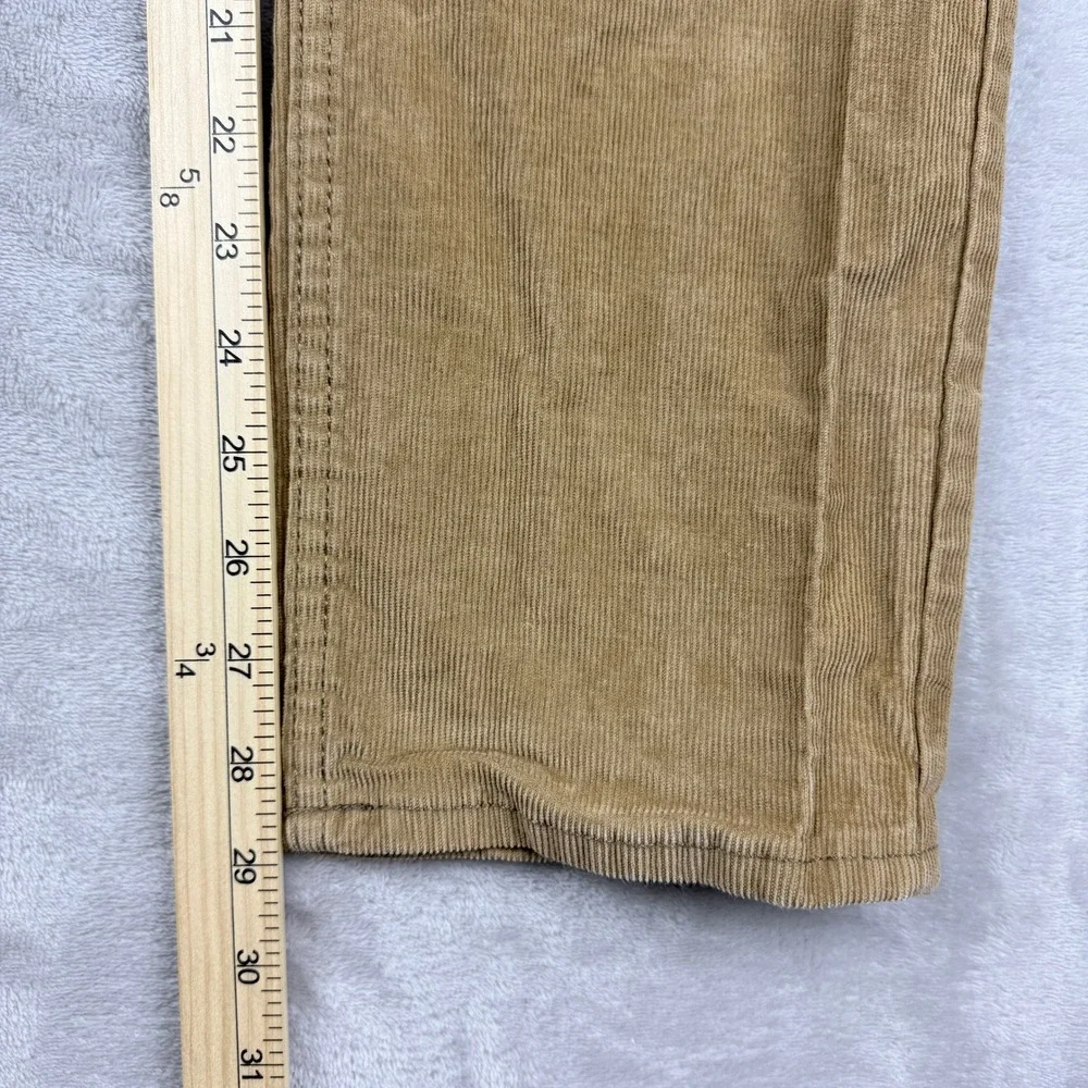 Old Navy Pants Men 34x30(29) Tan Brown Slim Built in Flex Corduroy Winter Preppy